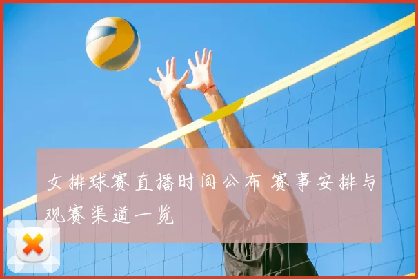 女排球赛直播时间公布 赛事安排与观赛渠道一览