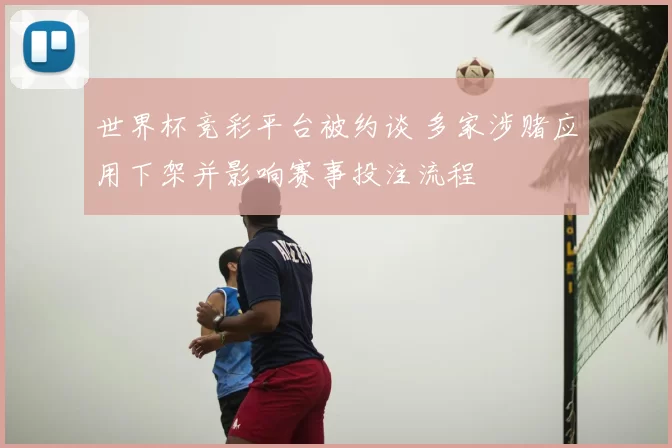 世界杯竞彩平台被约谈 多家涉赌应用下架并影响赛事投注流程